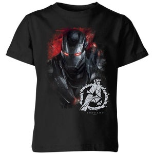 Avengers Endgame War Machine Brushed Kids' T-Shirt - Schwarz