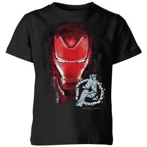 Camiseta Vengadores Endgame Iron Man Brushed - Niño - Negro
