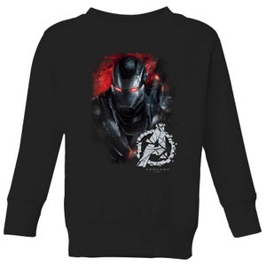 Avengers Endgame War Machine Brushed Kids' Sweatshirt - Schwarz