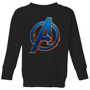 Avengers Endgame Heroic Logo Kids' Sweatshirt - Schwarz
