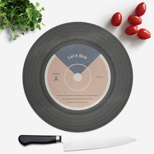 Let It Brie Round Chopping Board