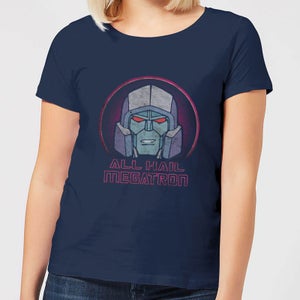 Transformers All Hail Megatron Women's T-Shirt - Navy