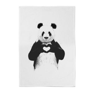Panda Love Cotton Tea Towel