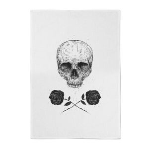 Skull And Roses Cotton Tea Towel
