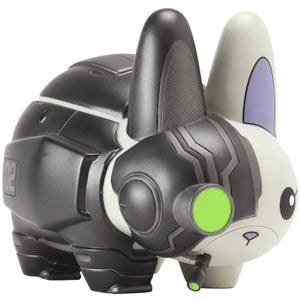 Kidrobot Labbit Figure Cyborg Black Nemesis 7 Inch