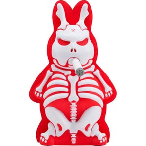 Kidrobot Kozik Skeleton Labbit Under The Bed Black Edition 10 Inch Vinyl Figure
