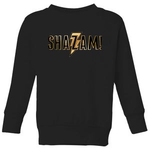 Shazam! Gold Logo kindertrui - Zwart