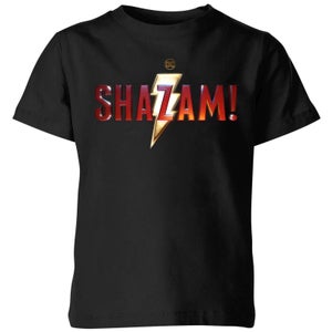 Camiseta para niños Shazam Logo - Negro