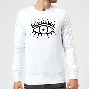 Eye Eye Sweatshirt - White