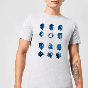 Camiseta Vengadores Endgame Heads - Hombre - Gris