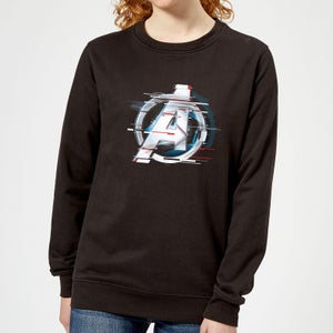 Sweat-shirt Avengers: Endgame Logo Blanc - Femme - Noir