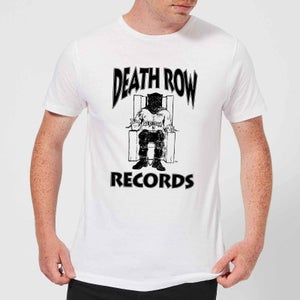 Death Row Records Logo Dark Men's T-Shirt - White