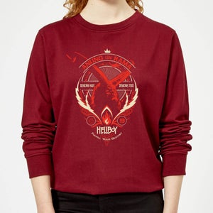 Hellboy Anung Un Rama Women's Sweatshirt - Burgundy