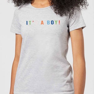 It's A Boy Women's T-Shirt - Grey
