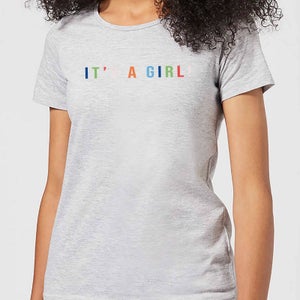 It's A Girl Women's T-Shirt - Grey