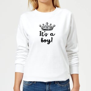 It's A Boy Women's Sweatshirt - White