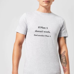 Lanre Retro If Plan A Doesn't Work, Find Another Plan A Men's T-Shirt - Grey