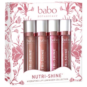 Babo Botanicals Nutri-Shine Luminizer Vegan Lip Gloss Gift Set (Set of 4, Worth $75.80)
