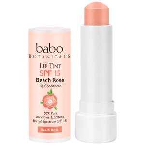 Babo Botanicals SPF15 Tinted Lip Conditioner - Beach Rose 0.15oz