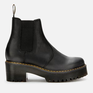 Dr. Martens Women's Rometty Leather Chunky Sole Chelsea Boots - Black