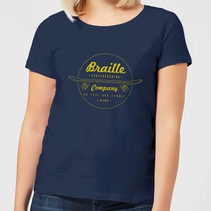 Limited Edition Braille Skate Company Women's T-Shirt - Navy