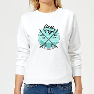 Braille Skateboarding Limited Edition First Try Women's Sweatshirt - White