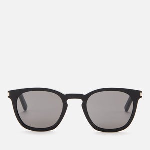 Saint Laurent Men's D-Frame Acetate Sunglasses - Black/Smoke