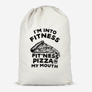 Fitness Pizza Cotton Storage Bag
