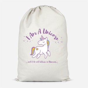 I Am A Unicorn And I Dont Believe In Humans Cotton Storage Bag