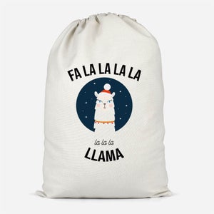 Fa La La La Llama Cotton Storage Bag