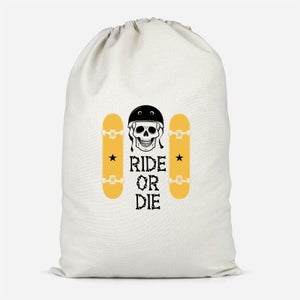 Ride Or Die Skateboard Cotton Storage Bag