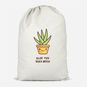 Aloe You Vera Much Cotton Storage Bag