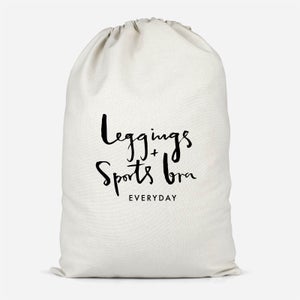 Leggings And Sports Bra Every Day Cotton Storage Bag
