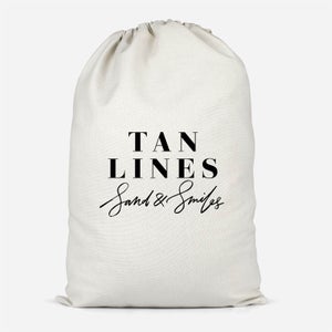 Tan Lines, Sand And Smiles Cotton Storage Bag