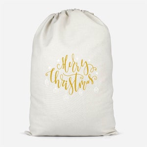 Merry Christmas Cotton Storage Bag