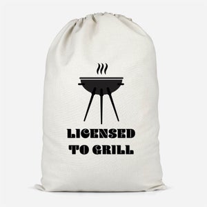 Licensed To Grill Cotton Storage Bag