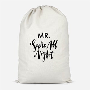 Mr. Snore All Night Cotton Storage Bag