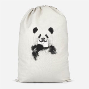 Moustache And Panda Cotton Storage Bag