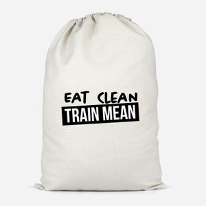 Eat Clean Train Mean Cotton Storage Bag