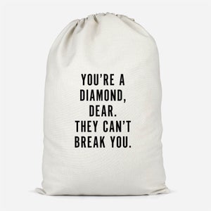 You're A Diamond, Dear. Cotton Storage Bag