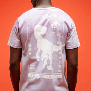 Jurassic Park Primal Distressed Printed T-Shirt - Lilac