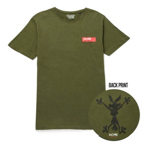 Camiseta ACME Looney Tunes Coyote Silueta - Verde oscuro