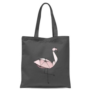 Flamingo Tote Bag - Grey