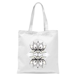 Lotus Tote Bag - White
