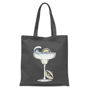 Summer Cocktail Tote Bag - Grey