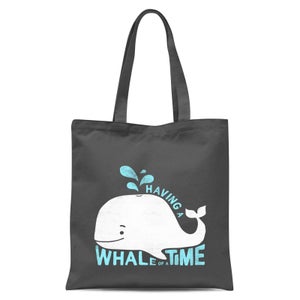 Having A Whale Of A Time Tote Bag - Grey