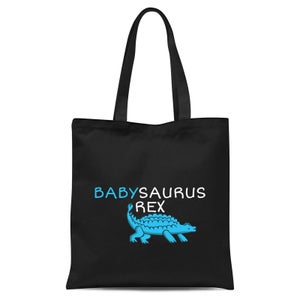 Babysaurus Rex Tote Bag - Black