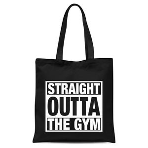 Straight Outta The Gym Tote Bag - Black