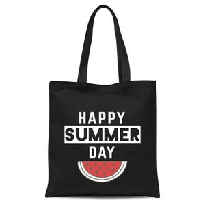 Happy SUmmer Day Tote Bag - Black
