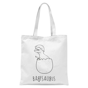 Babysaurus Tote Bag - White